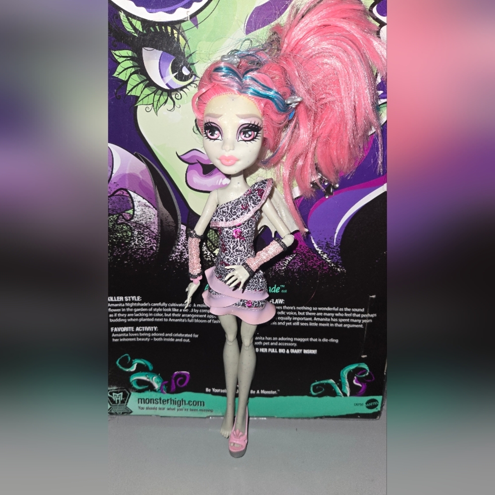 Monster High Doll with Pink and Purple Hair